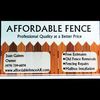 Affordable Fence